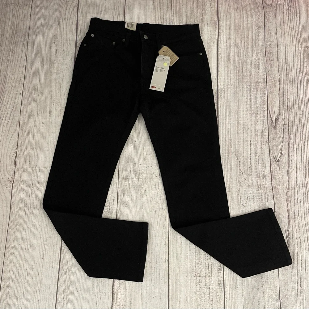 NWT LEVI’S Men’s Premium 511 Slim Fit Stretch Flex Black Jeans Size 32x32